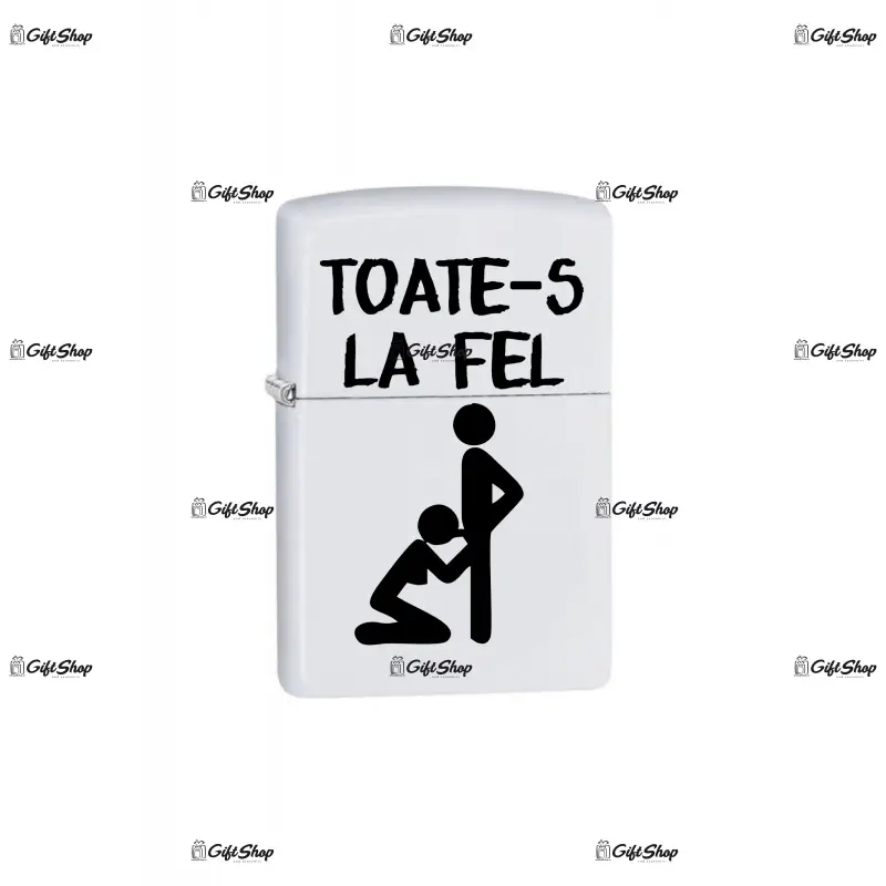 Toate-s la fel, bricheta metalica gravata laser cu mesaj
